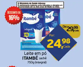 Cometa Supermercados Leite em pó itambé sachê oferta