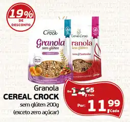 Cometa Supermercados Granola cereal crock sem glúten oferta