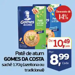 Cometa Supermercados Patê de atum gomes da costa oferta