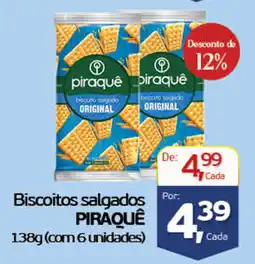 Cometa Supermercados Biscoitos salgados PIRAQUÊ oferta