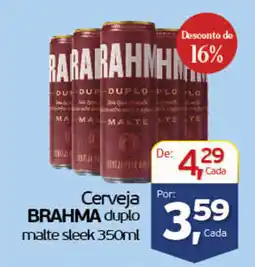 Cometa Supermercados Cerveja brahma duplo malte sleek oferta
