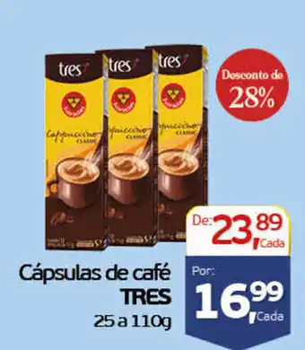 Cometa Supermercados Cápsulas de café TRES oferta