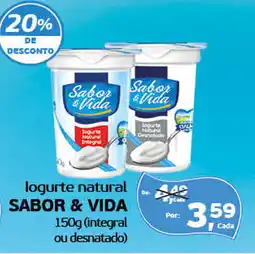 Cometa Supermercados logurte natural sabor & vida oferta