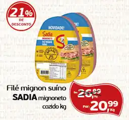 Cometa Supermercados Filé mignon suíno SADIA mignoneto cozido kg oferta