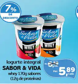 Cometa Supermercados logurte integral sabor & vida whey 170g sabores oferta