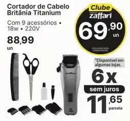 Comercial Zaffari Cortador de Cabelo Britânia Titanium oferta