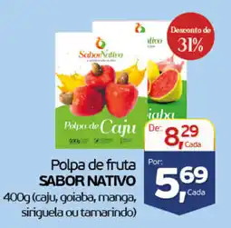 Cometa Supermercados Polpa de fruta sabor nativo oferta
