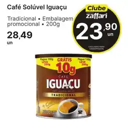 Comercial Zaffari Café Solúvel Iguacu oferta