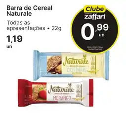 Comercial Zaffari Barra de Cereal Naturale oferta