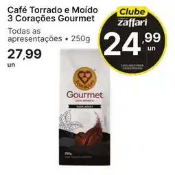 Comercial Zaffari Café Torrado e Moído 3 Corações Gourmet oferta
