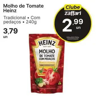 Comercial Zaffari molho de tomate heinz oferta