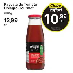 Comercial Zaffari Passata de Tomate Uniagro Gourmet oferta
