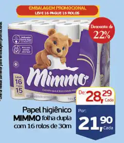 Cometa Supermercados Papel higiênico mimmo folha dupla oferta