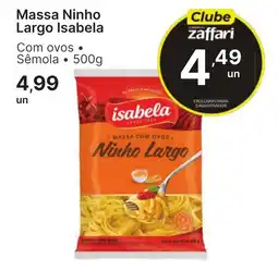 Comercial Zaffari Massa ninho largo isabela oferta