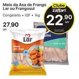 Comercial Zaffari Meio da Asa de Frango Lar ou Frangosul oferta