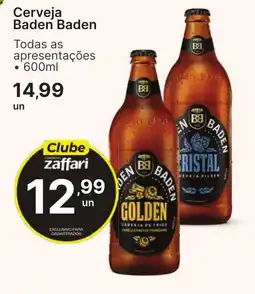 Comercial Zaffari Cerveja baden baden oferta