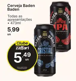 Comercial Zaffari Cerveja Baden Baden oferta