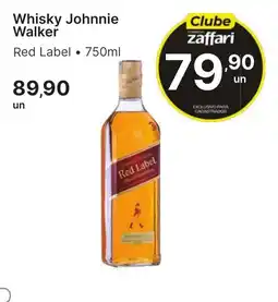 Comercial Zaffari Whisky Johnnie Walker Red Label oferta