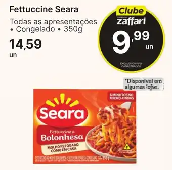 Comercial Zaffari Fettuccine seara oferta