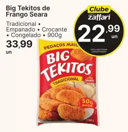 Comercial Zaffari Big tekitos de frango seara oferta
