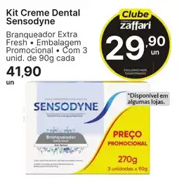 Comercial Zaffari Kit Creme Dental Sensodyne oferta