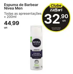 Comercial Zaffari Espuma de Barbear Nivea Men oferta