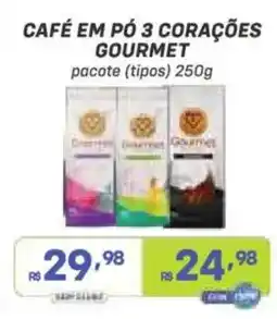 Prezunic Café em pó 3 corações gourmet oferta