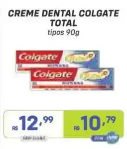Prezunic creme dental colgate total tipos 90g oferta