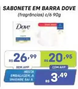 Prezunic Sabonete em barra dove oferta