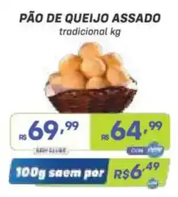Prezunic pão de queijo assado tradicional kg oferta