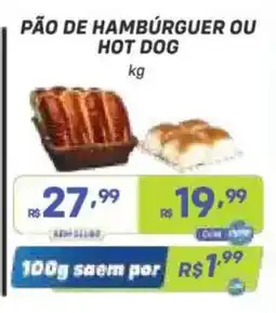Prezunic pão de hambúrguer ou hot dog oferta