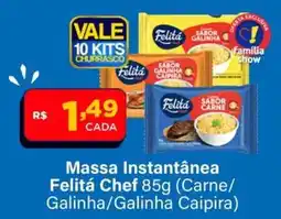 Super Show Massa instantânea Felitá Chef oferta