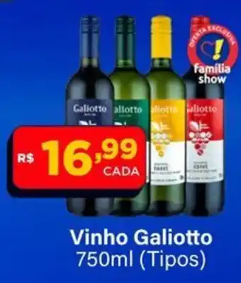 Super Show Vinho Galiotto oferta