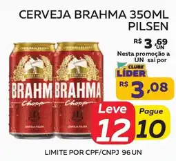 Lider Atacadista Cerveja brahma pilsen oferta