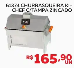 Lider Atacadista Churrasqueira ki-chef c/tampa zincado oferta
