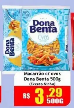 Supermercado Kibe Macarrão c/ ovos Dona Benta oferta