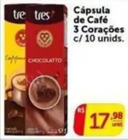 Pires Cápsula de Café 3 Corações oferta