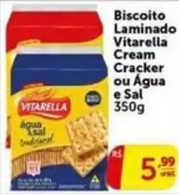Pires Biscoito Laminado Vitarella Cream Cracker ou Água e Sal oferta