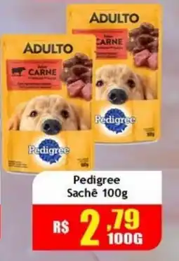 Supermercado Kibe Pedigree sachê oferta