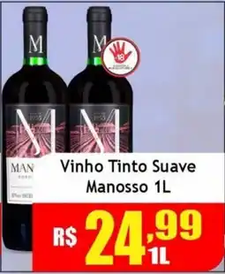 Supermercado Kibe Vinho Tinto Suave Manosso oferta