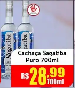Supermercado Kibe Cachaça Sagatiba Puro oferta