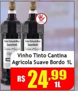 Supermercado Kibe Vinho tinto cantina agricola suave bordo oferta
