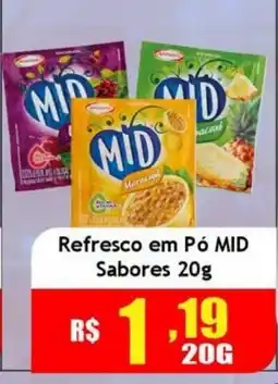 Supermercado Kibe Refresco em Pó Mid Sabores oferta