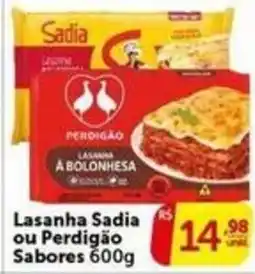 Pires Lasanha sadia ou perdigão sabores oferta