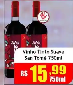Supermercado Kibe Vinho Tinto Suave San Tomé oferta