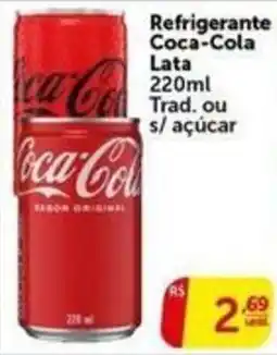 Pires Refrigerante Coca-Cola Lata Trad. ou s/ açúcar oferta