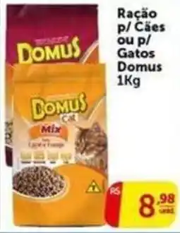Pires Ração p/ Cães ou p/ Gatos Domus oferta