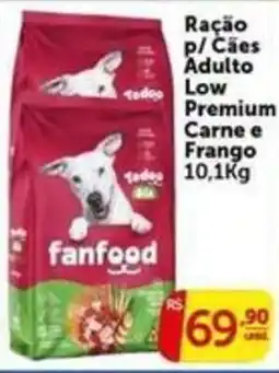 Pires Ração p/ Cães Adulto Low Premium Carne e Frango oferta