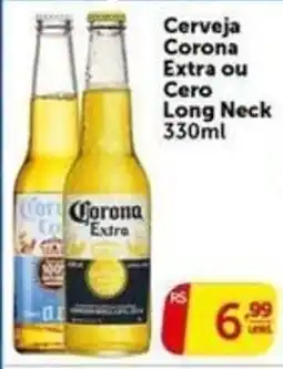 Pires Cerveja Corona ou Cero Long Neck oferta
