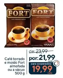 Coop Café torrado e moido Fort almofada ou a vácuo oferta